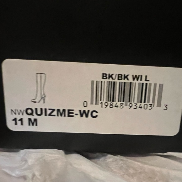 Nine West Wide Calf Platform Boots - Size 11 - Picture 2 of 4